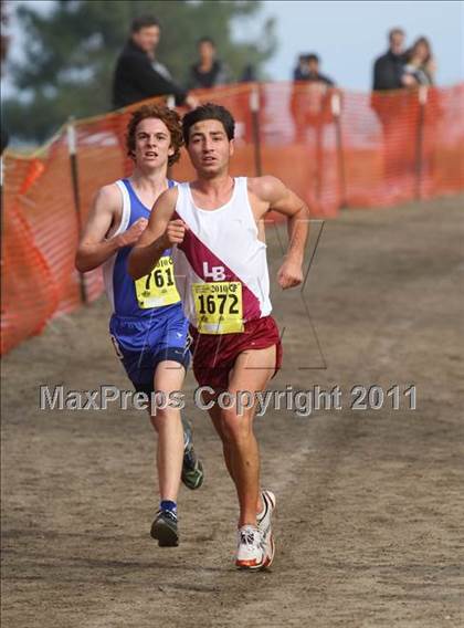 Thumbnail 1 in CIF State Cross Country Championships (D4 Boys) photogallery.