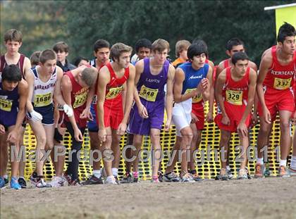 Thumbnail 1 in CIF State Cross Country Championships (D4 Boys) photogallery.