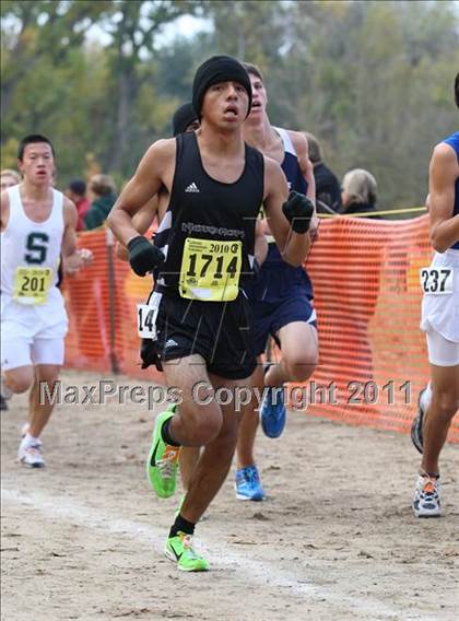 Thumbnail 1 in CIF State Cross Country Championships (D4 Boys) photogallery.