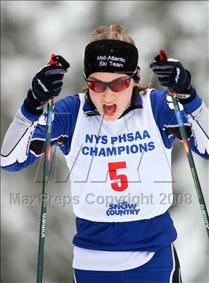 Thumbnail 3 in NYSPHSAA Girls Nordic Classic Relay @ Lake Placid photogallery.