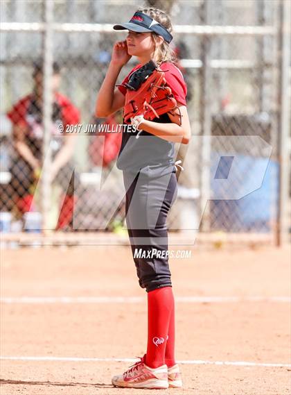 Thumbnail 1 in Valley Christian vs Combs (Chandler Prep Softball Classic)  photogallery.
