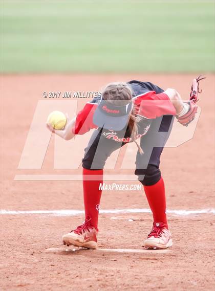 Thumbnail 2 in Valley Christian vs Combs (Chandler Prep Softball Classic)  photogallery.