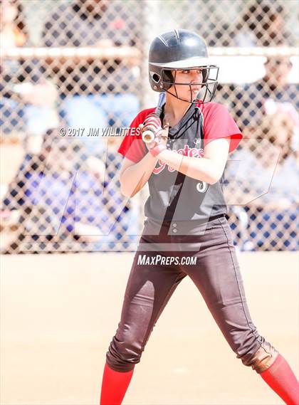Thumbnail 2 in Valley Christian vs Combs (Chandler Prep Softball Classic)  photogallery.