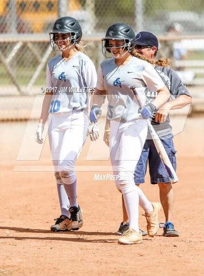 Thumbnail 1 in Valley Christian vs Combs (Chandler Prep Softball Classic)  photogallery.
