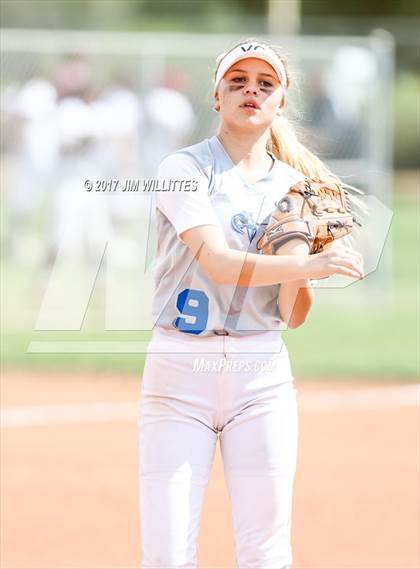 Thumbnail 3 in Valley Christian vs Combs (Chandler Prep Softball Classic)  photogallery.