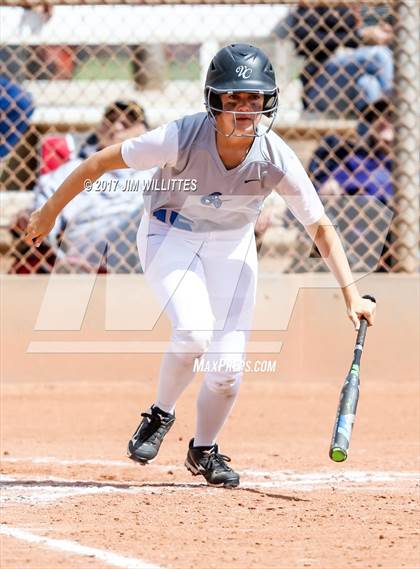 Thumbnail 2 in Valley Christian vs Combs (Chandler Prep Softball Classic)  photogallery.