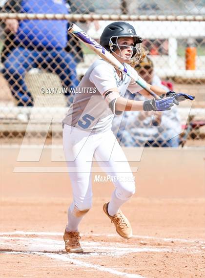 Thumbnail 2 in Valley Christian vs Combs (Chandler Prep Softball Classic)  photogallery.