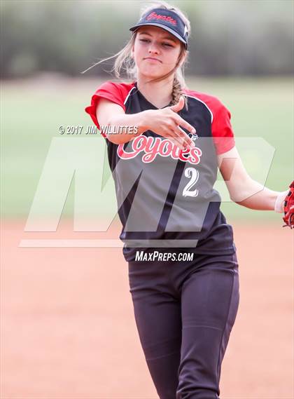 Thumbnail 2 in Valley Christian vs Combs (Chandler Prep Softball Classic)  photogallery.