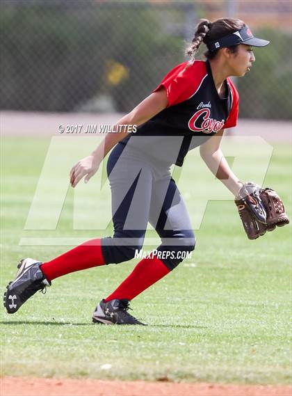 Thumbnail 1 in Valley Christian vs Combs (Chandler Prep Softball Classic)  photogallery.