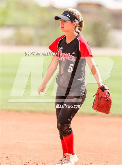 Thumbnail 1 in Valley Christian vs Combs (Chandler Prep Softball Classic)  photogallery.