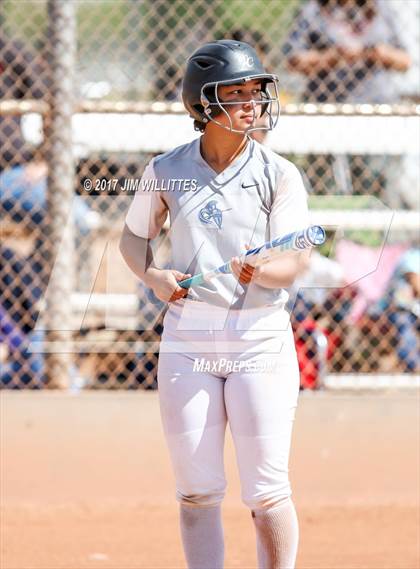 Thumbnail 2 in Valley Christian vs Combs (Chandler Prep Softball Classic)  photogallery.
