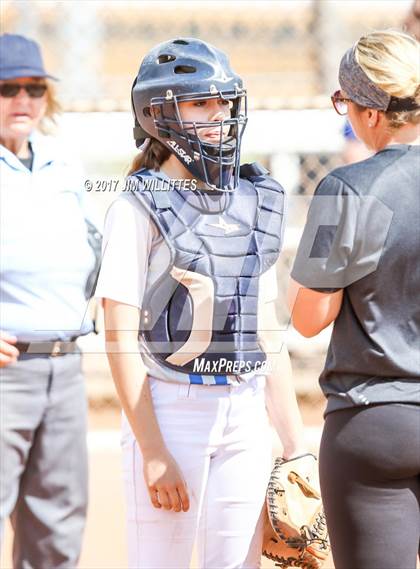 Thumbnail 2 in Valley Christian vs Combs (Chandler Prep Softball Classic)  photogallery.