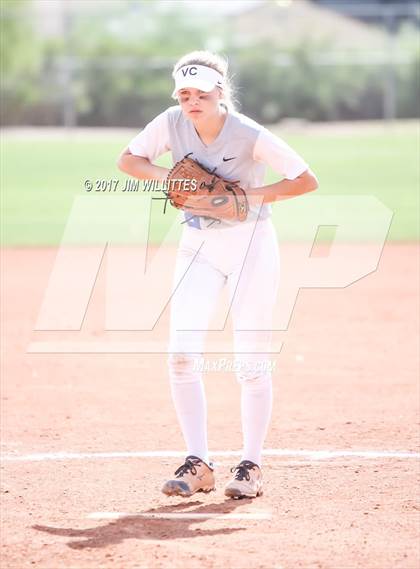 Thumbnail 1 in Valley Christian vs Combs (Chandler Prep Softball Classic)  photogallery.