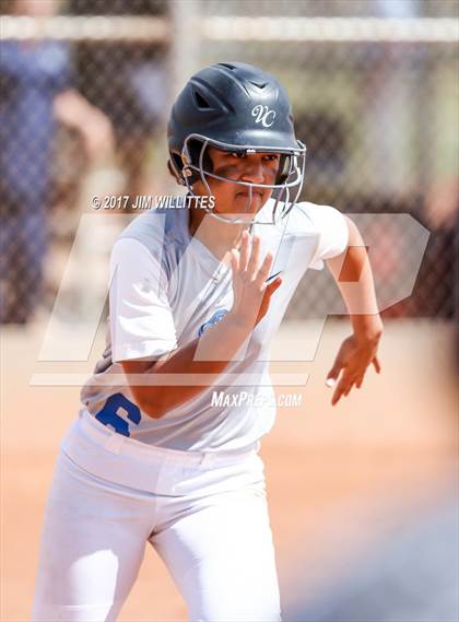 Thumbnail 2 in Valley Christian vs Combs (Chandler Prep Softball Classic)  photogallery.