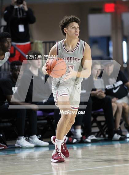 Thumbnail 1 in Sunrise Christian Academy vs. St. Frances Academy (City of Palms Classic) photogallery.