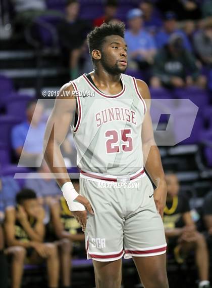 Thumbnail 2 in Sunrise Christian Academy vs. St. Frances Academy (City of Palms Classic) photogallery.
