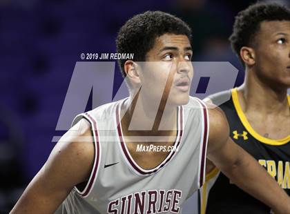 Thumbnail 3 in Sunrise Christian Academy vs. St. Frances Academy (City of Palms Classic) photogallery.