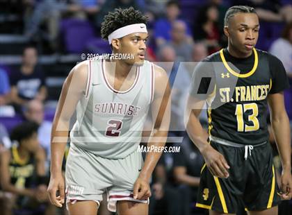 Thumbnail 3 in Sunrise Christian Academy vs. St. Frances Academy (City of Palms Classic) photogallery.
