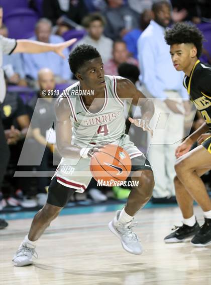 Thumbnail 2 in Sunrise Christian Academy vs. St. Frances Academy (City of Palms Classic) photogallery.