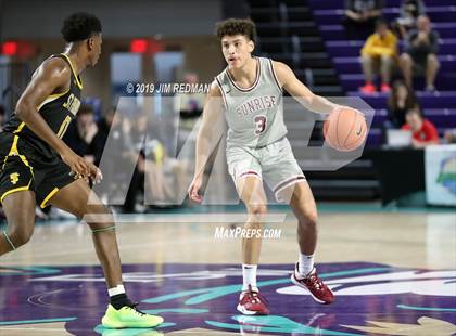 Thumbnail 1 in Sunrise Christian Academy vs. St. Frances Academy (City of Palms Classic) photogallery.