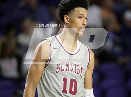 Thumbnail 2 in Sunrise Christian Academy vs. St. Frances Academy (City of Palms Classic) photogallery.