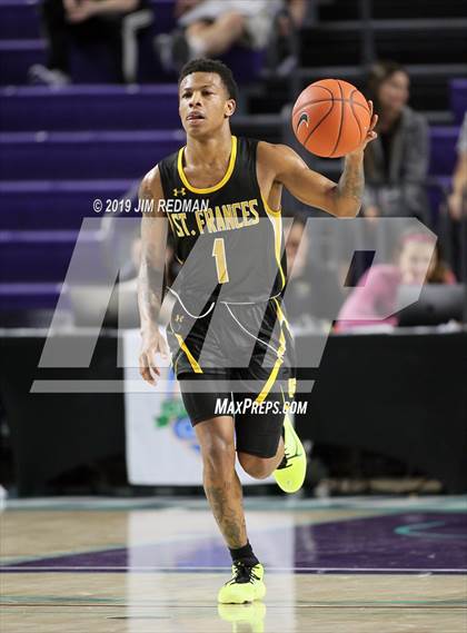 Thumbnail 2 in Sunrise Christian Academy vs. St. Frances Academy (City of Palms Classic) photogallery.