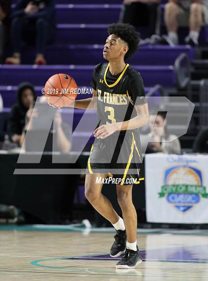 Thumbnail 2 in Sunrise Christian Academy vs. St. Frances Academy (City of Palms Classic) photogallery.