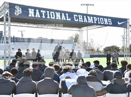 Thumbnail 1 in St. John Bosco National Champions Presentation photogallery.