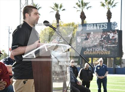 Thumbnail 1 in St. John Bosco National Champions Presentation photogallery.
