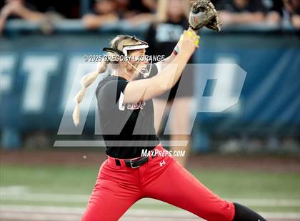 Thumbnail 2 in Mansfield Legacy vs Guyer (UIL 6A Softball Regional Semi-Finals Division II) Game 3 photogallery.