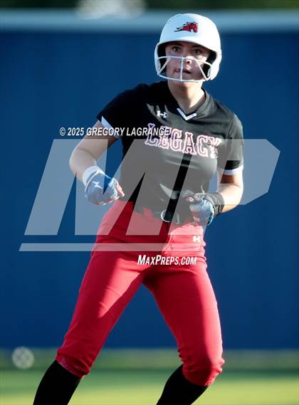 Thumbnail 3 in Mansfield Legacy vs Guyer (UIL 6A Softball Regional Semi-Finals Division II) Game 3 photogallery.