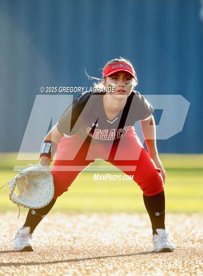 Thumbnail 2 in Mansfield Legacy vs Guyer (UIL 6A Softball Regional Semi-Finals Division II) Game 3 photogallery.