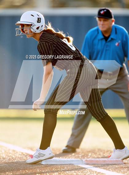 Thumbnail 2 in Mansfield Legacy vs Guyer (UIL 6A Softball Regional Semi-Finals Division II) Game 3 photogallery.