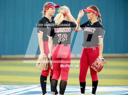 Thumbnail 1 in Mansfield Legacy vs Guyer (UIL 6A Softball Regional Semi-Finals Division II) Game 3 photogallery.