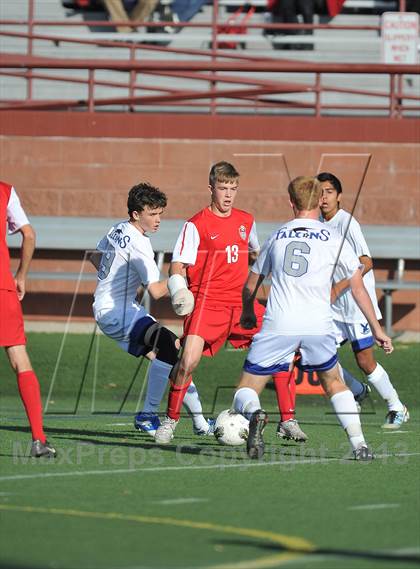 Thumbnail 1 in Highlands Ranch vs. Denver East (CHSAA 5A First Round) photogallery.