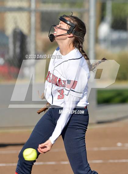 Thumbnail 3 in Las Plumas vs. Enterprise (Pleasant Valley Tournament) photogallery.