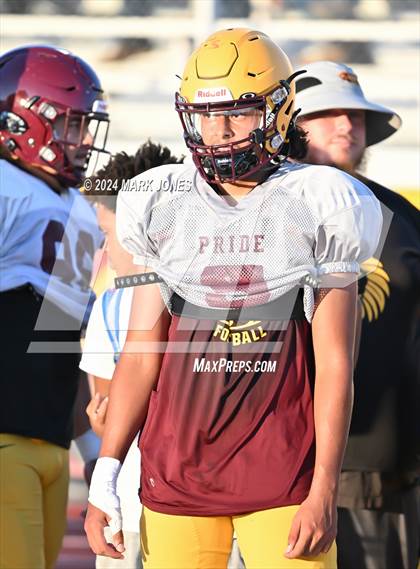 Thumbnail 1 in Red Mountain vs. Mountain Pointe (Scrimmage at Mountain Pointe) photogallery.