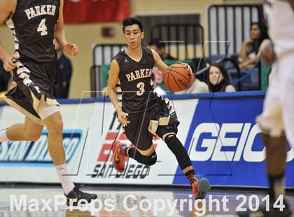 Thumbnail 3 in Parker Vs Mater Dei Catholic (CIF SDS D2 Final) photogallery.