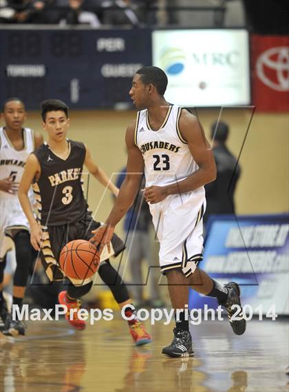 Thumbnail 3 in Parker Vs Mater Dei Catholic (CIF SDS D2 Final) photogallery.