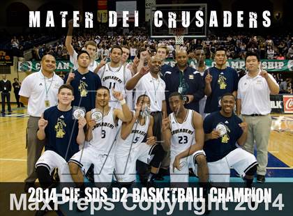 Thumbnail 1 in Parker Vs Mater Dei Catholic (CIF SDS D2 Final) photogallery.