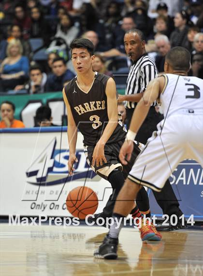 Thumbnail 1 in Parker Vs Mater Dei Catholic (CIF SDS D2 Final) photogallery.