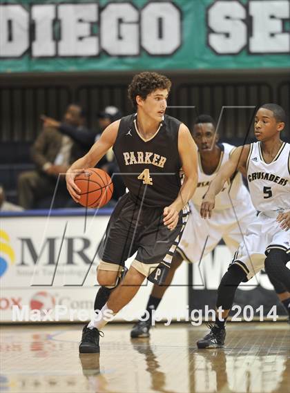 Thumbnail 2 in Parker Vs Mater Dei Catholic (CIF SDS D2 Final) photogallery.