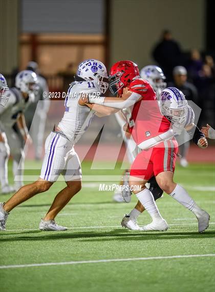 Thumbnail 2 in Jacksboro vs Holliday (UIL 3A Region 1 - D2 Regional Playoff) photogallery.