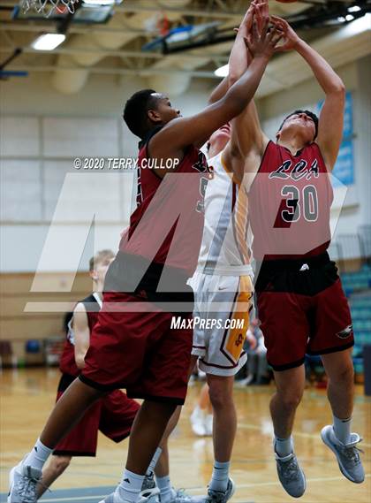 Thumbnail 2 in Layton Christian Academy vs. Star Valley (Eagle Holiday Shootout) photogallery.