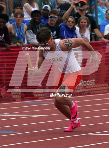 Thumbnail 3 in CHSAA Finals (4 x 100 Relay) photogallery.