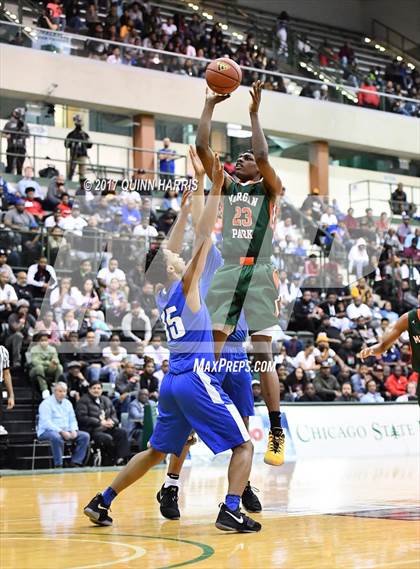 Thumbnail 1 in Morgan Park vs. Simeon (CPHSAA Final) photogallery.