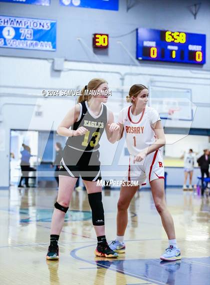 Thumbnail 2 in Oak Park vs Rosary Academy (Riptide GBB Showcase) photogallery.