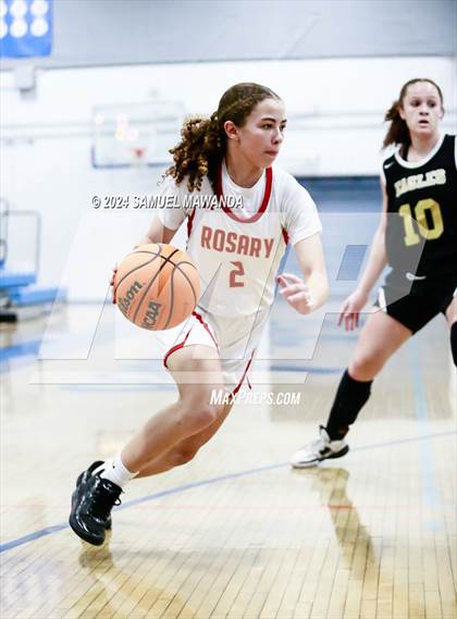 Thumbnail 2 in Oak Park vs Rosary Academy (Riptide GBB Showcase) photogallery.