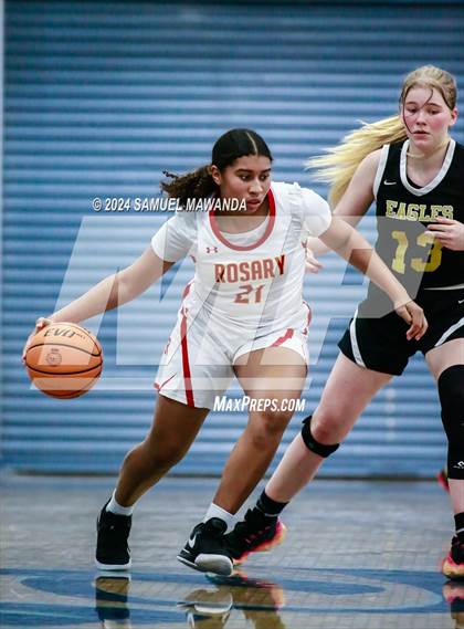 Thumbnail 1 in Oak Park vs Rosary Academy (Riptide GBB Showcase) photogallery.