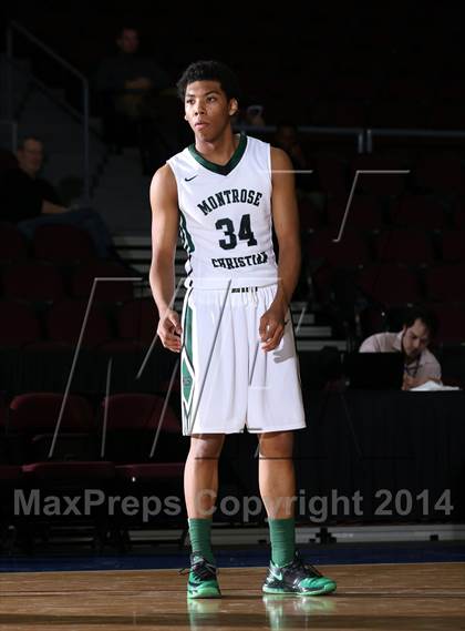 Thumbnail 2 in Our Savior New American vs. Montrose Christian (Tarkanian Classic) photogallery.